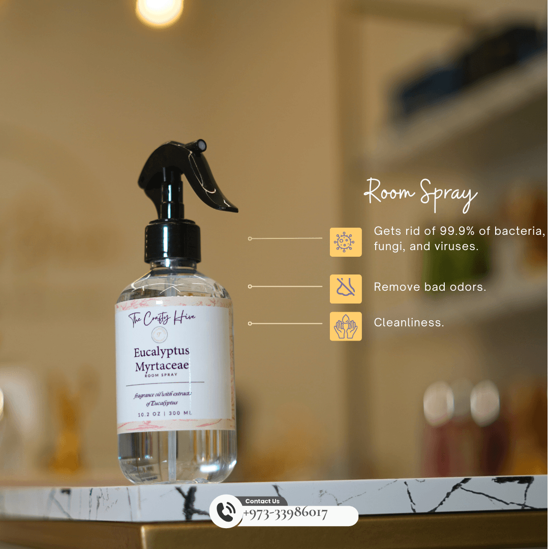 ROOM SPRAY: Eucalyptus - Crafty Hive- Perfumes & Skincare