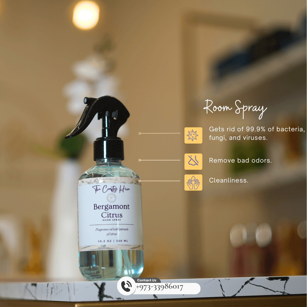 ROOM SPRAY: Bergamont - Crafty Hive- Perfumes & Skincare