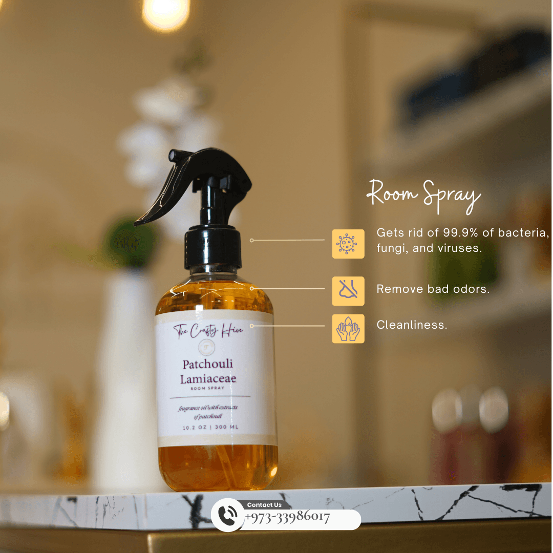 ROOM SPRAY: Patchouli - Crafty Hive- Perfumes & Skincare