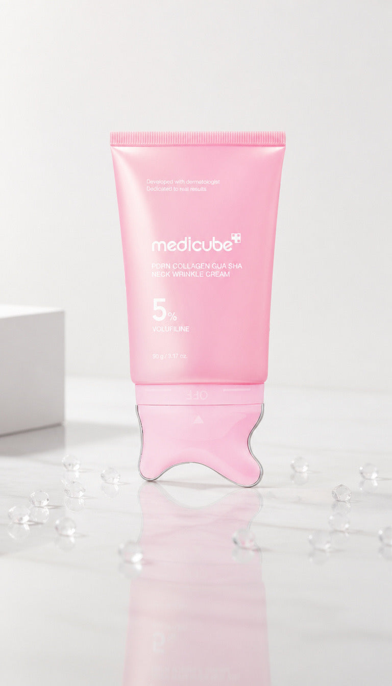 MEDICUBE: PDRN Collagen Gua Sha Neck Wrinkle Cream