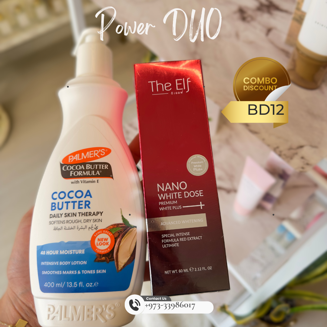 BODYCARE COMBO: The Elf Booster Serum + Palmers Cocoa Butter Lotion