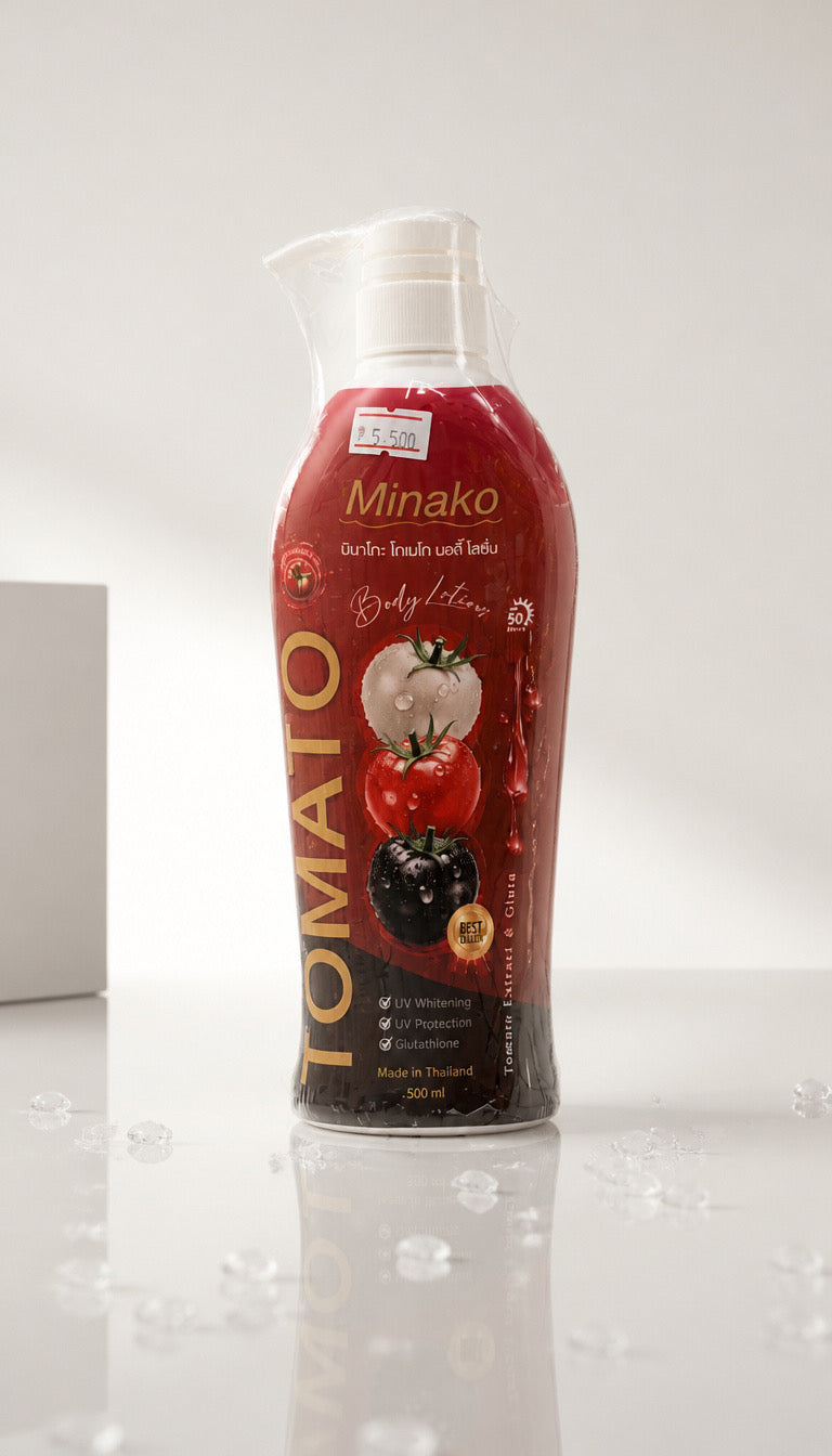 MINAKO: Tomato Extract & Gluta Body Lotion – 500ml