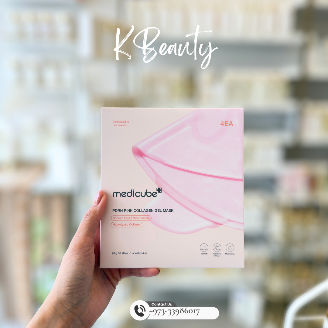 MEDICUBE: PDRN Pink Collagen Gel Sheet Mask- Box of 4 sheets