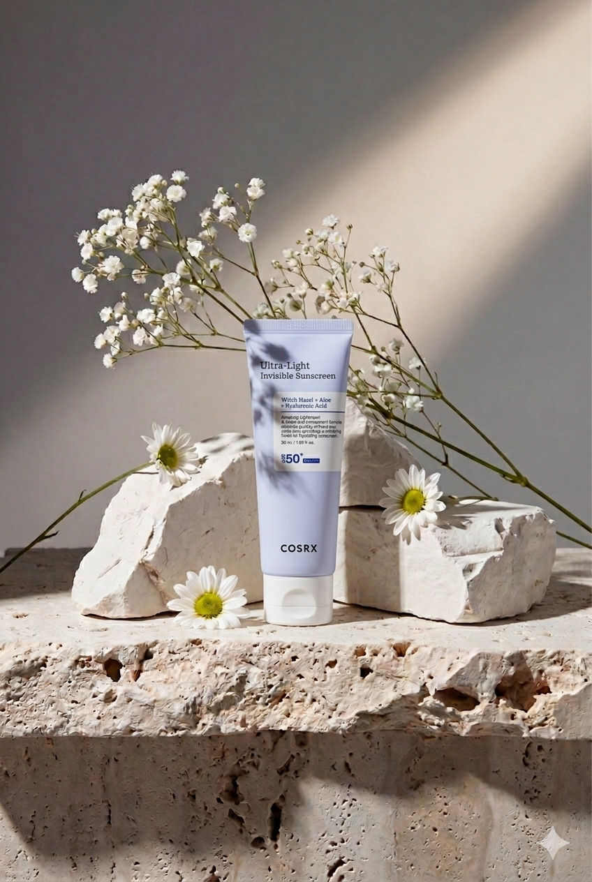 COSRX: واقي شمسي خفيف للغاية غير مرئي بمعامل حماية SPF50 PA++++