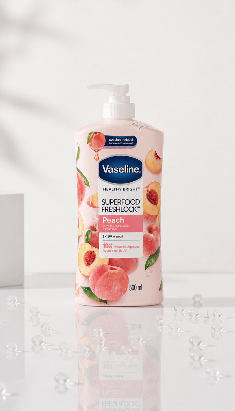VASELINE: Healthy Bright Superfood Freshlock Peach Lotion