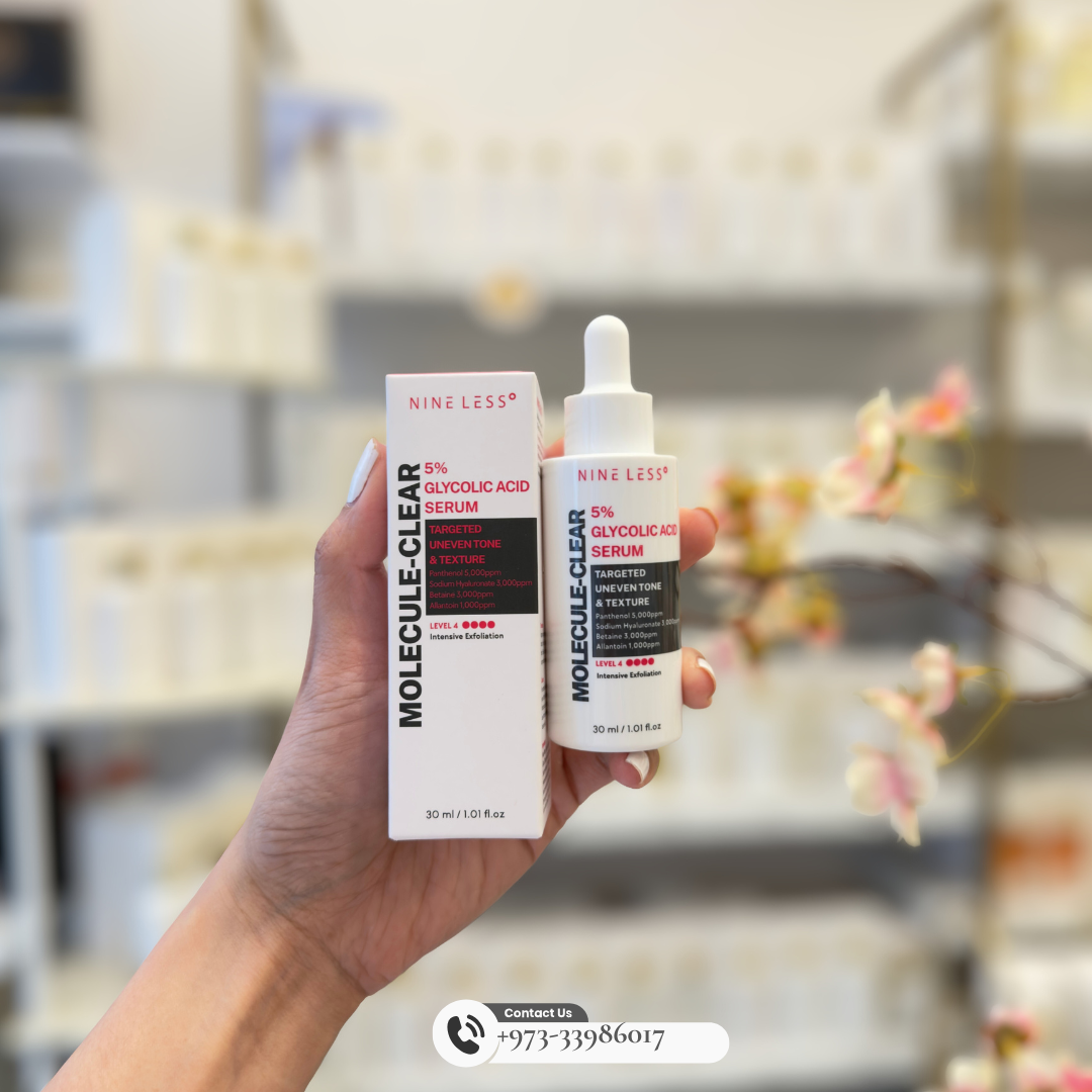 NINELESS:  Molecule-Clear 5% Glycolic Acid Serum