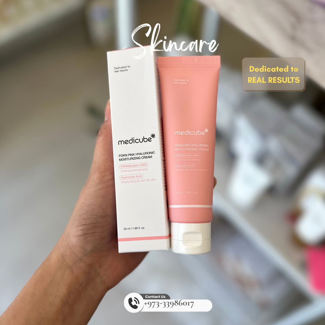 MEDICUBE: Salmon DNA PDRN Pink Hyaluronic Cream - Crafty Hive- Perfumes & Skincare 