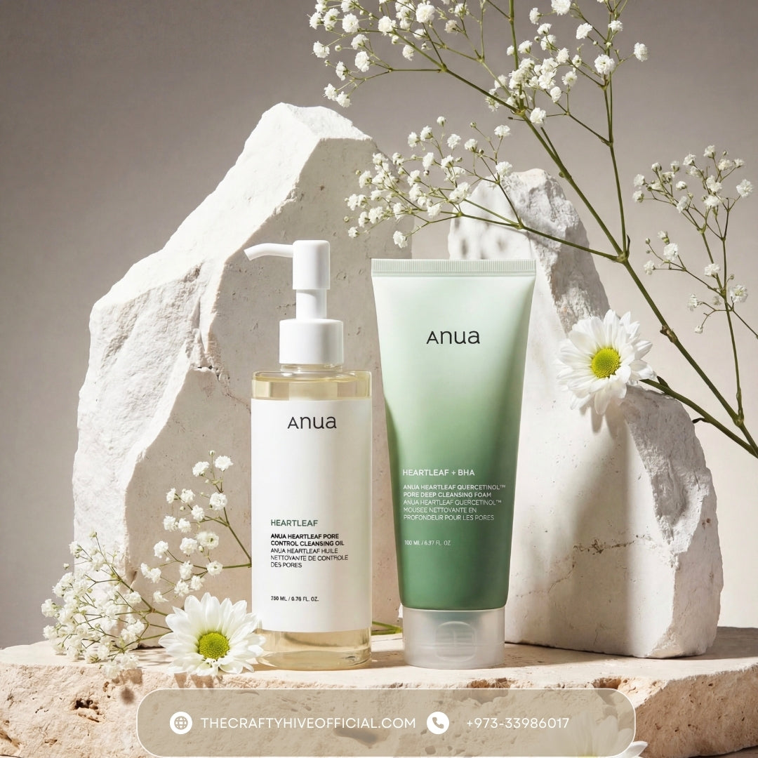 ANUA: Double Cleansing Duo (Cleansing Oil + Facial Wash)