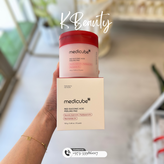 MEDICUBE: Red Succinic Acid Panthenol Pads (70 Pads) - Crafty Hive- Perfumes & Skincare 