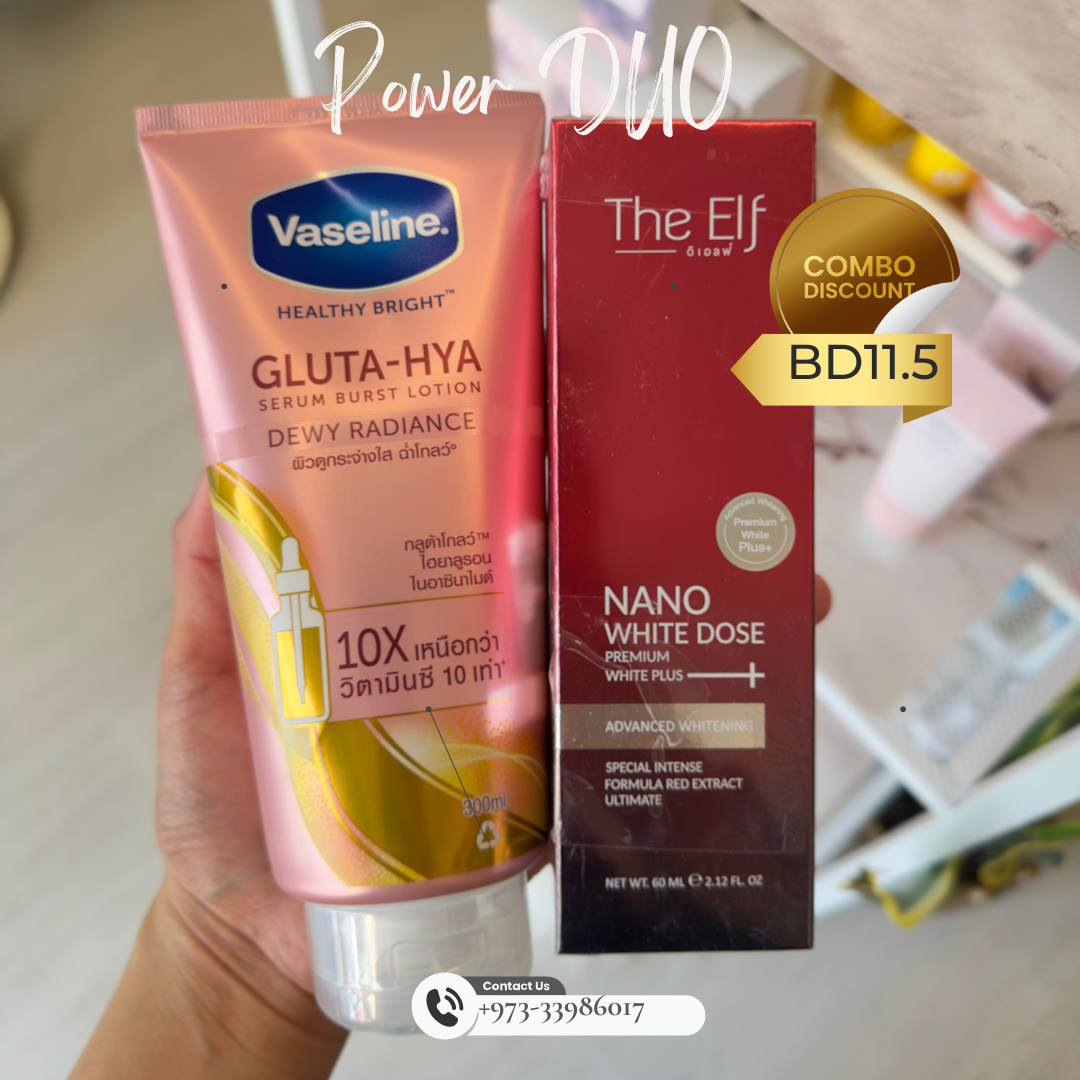 BODYCARE COMBO: The Elf Nano Booster Serum + Vaseline Lotion