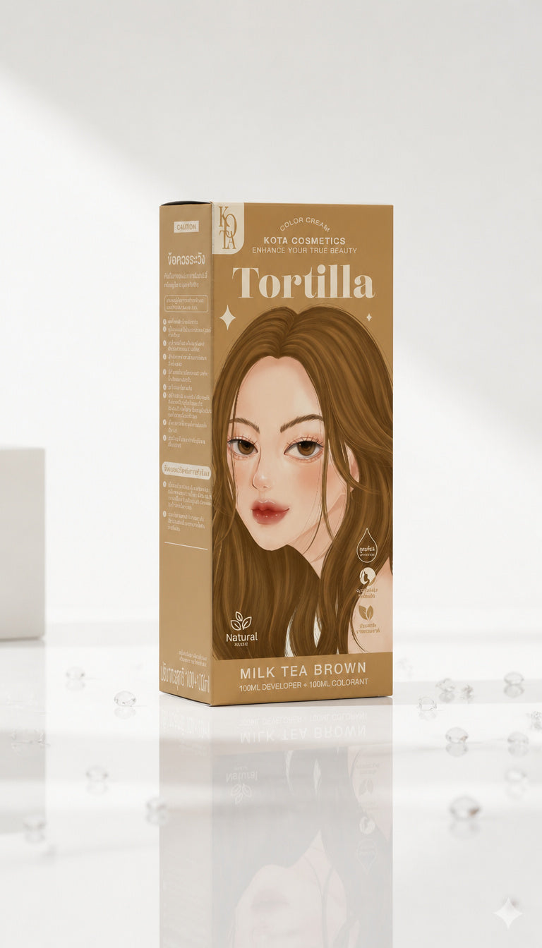 KOTA Hair Color:TORTILLA- Milk Tea Brown