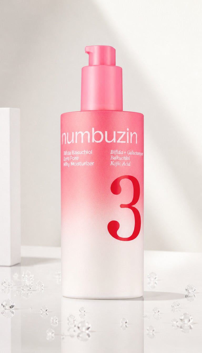 NUMBUZIN: No.3 Bifida Bakuchiol Zero Pore Milky Moisturizer