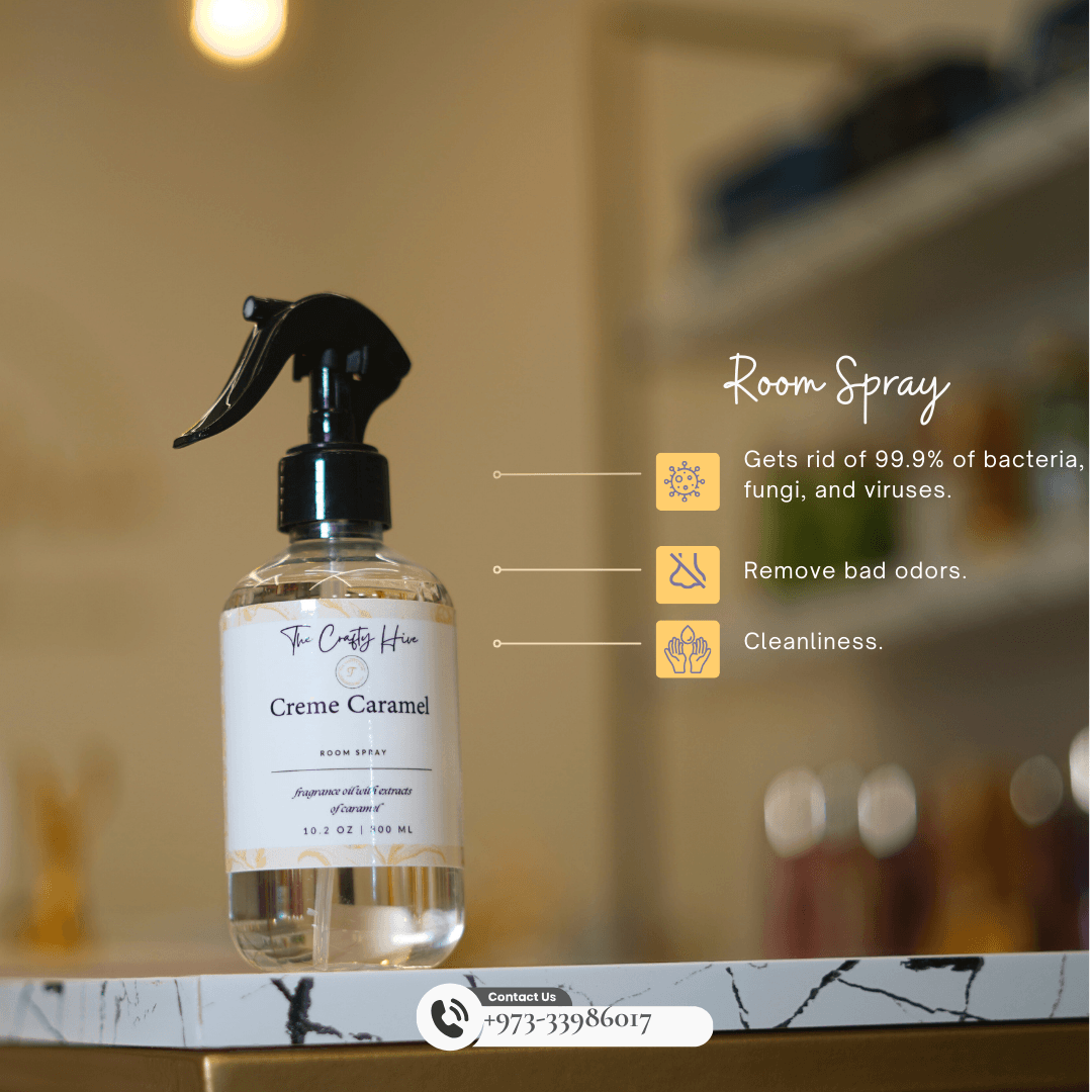 ROOM SPRAY: Creme Caramel - Crafty Hive- Perfumes & Skincare 