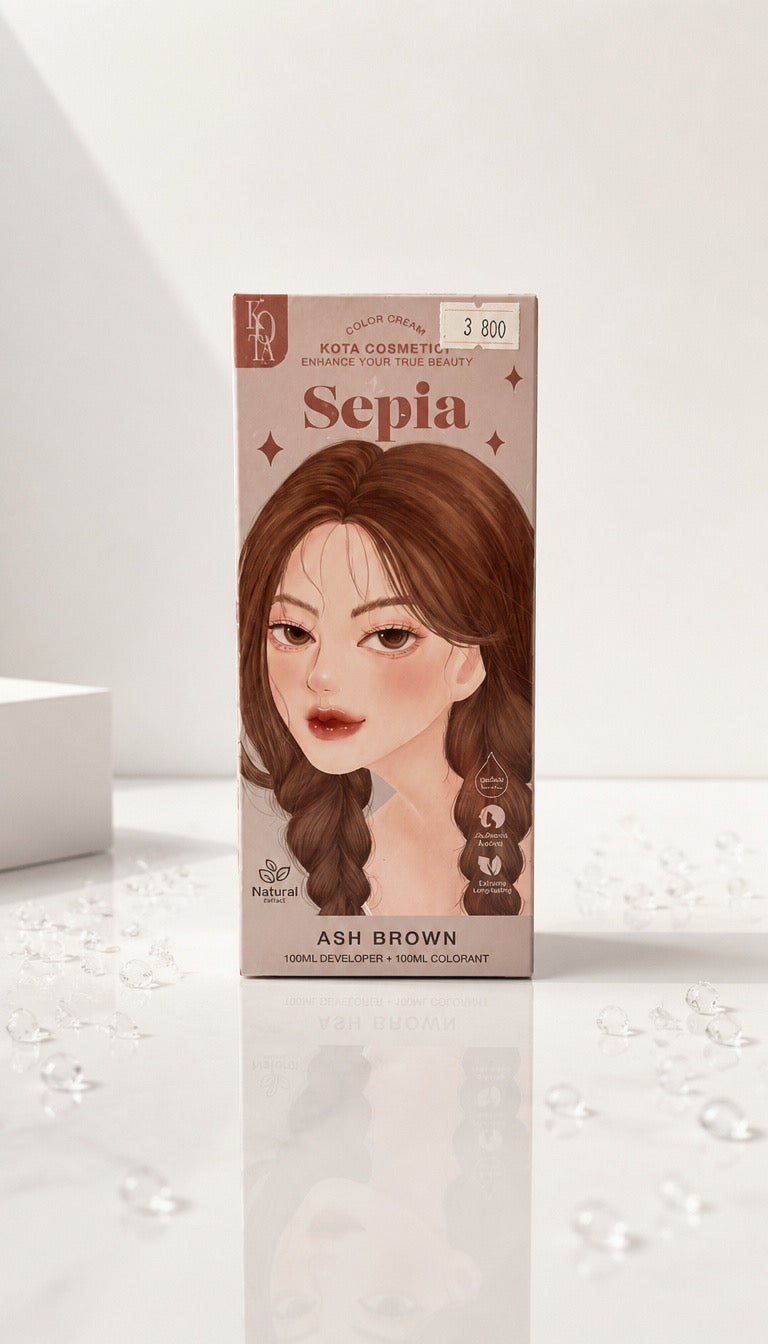 KOTA Hair Color: SEPIA- Ash Brown