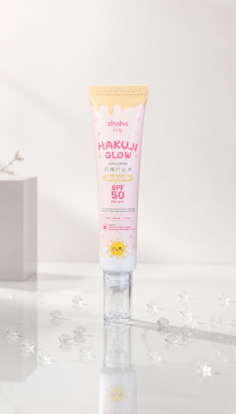 Shaha Beauty Hakuji Glow Tinted Sunscreen SPF 50 PA+: Light Glow