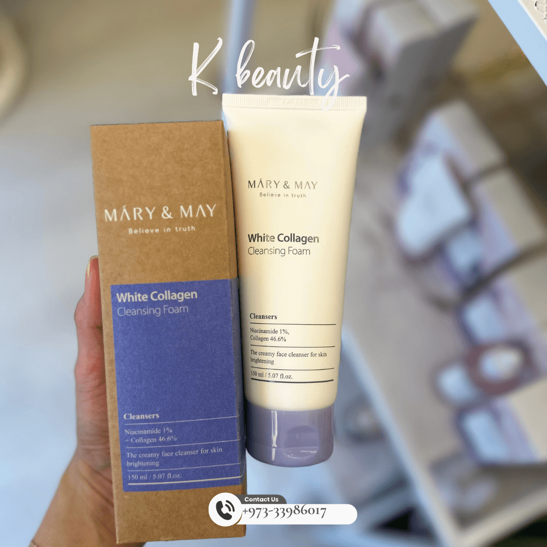 MARY AND MAY: White Collagen Cleansing Foam - Crafty Hive- Perfumes & Skincare 