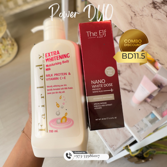 BODYCARE COMBO: The Elf Booster Serum + Fair Lady Milk Protein + Vitamin C and E