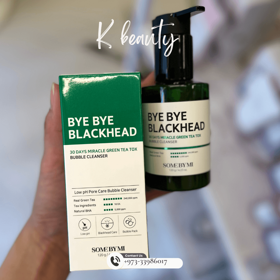 SOME BY MI:  Bye Bye Blackhead 30 Days Miracle Green Tea Tox Bubble Cleanser - Crafty Hive- Perfumes & Skincare 