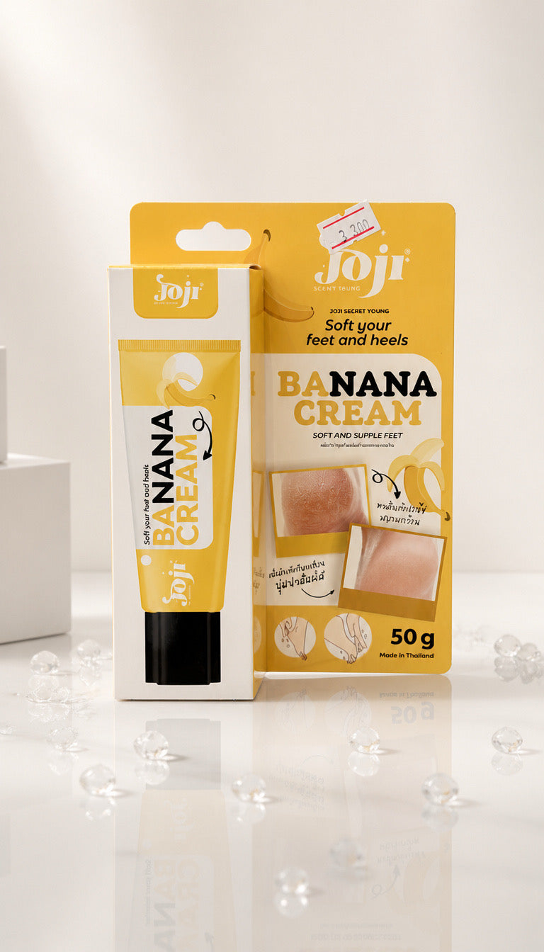 JOJI: Secret Young Banana Cream for Soft Feet & Heels – 50g
