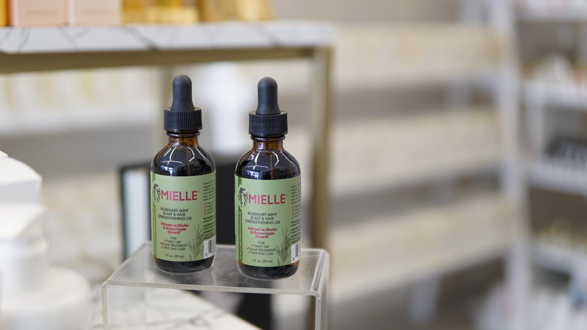 MIELLE:  Rosemary Mint Scalp and Hair Oil - Crafty Hive- Perfumes & Skincare 