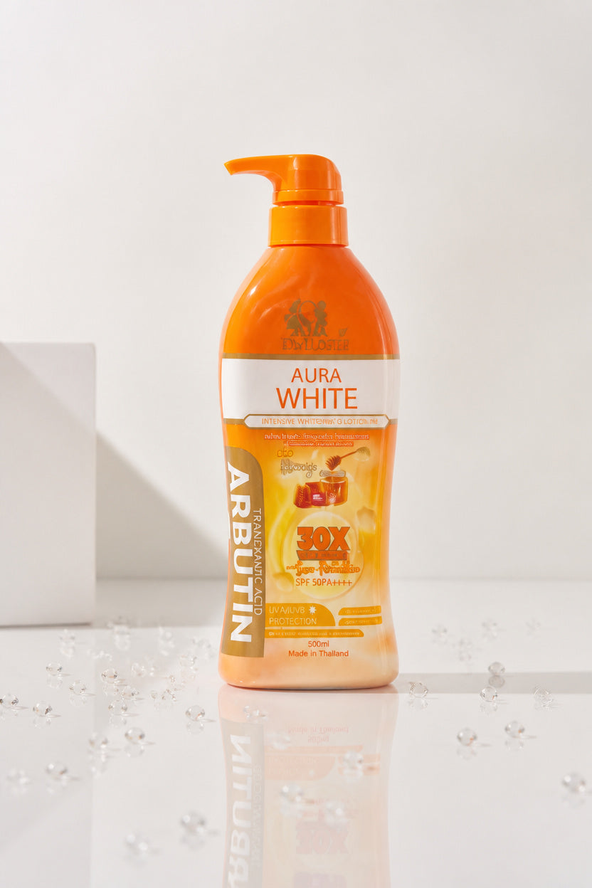 DELI SKIN: Aura White Intensive Whitening Body Lotion (500ml).