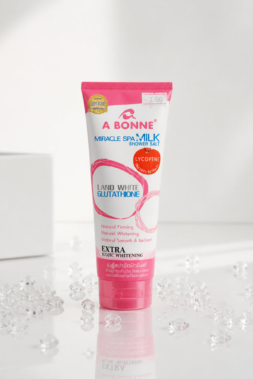 A BONNE': Miracle Spa Milk Shower Salt with Lycopene Tomato Extract and Nano White Glutathione 350ML