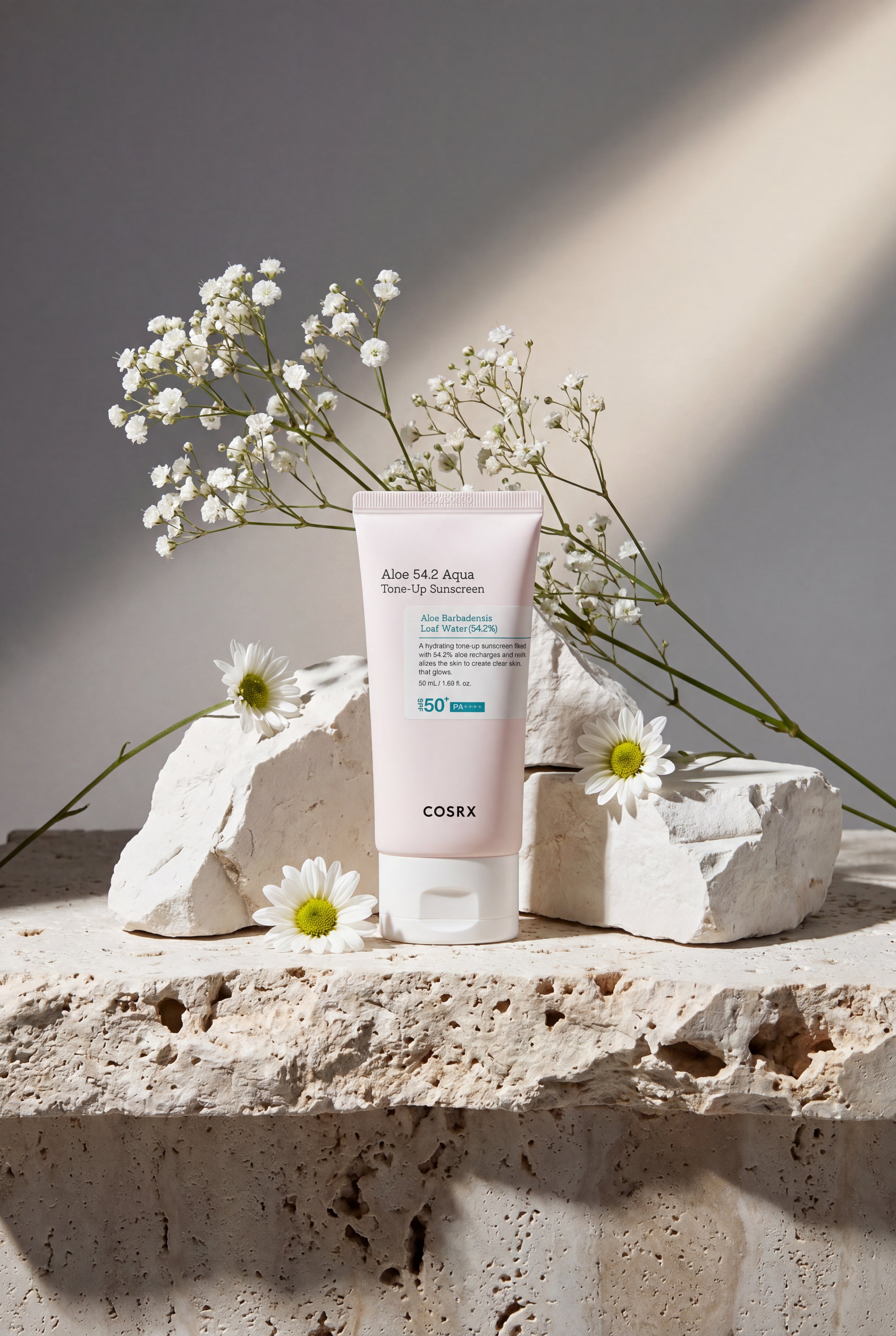 COSRX: واقي شمس بالألوفيرا 54.2 أكوا تون-أب بعامل حماية SPF 50+ PA++++