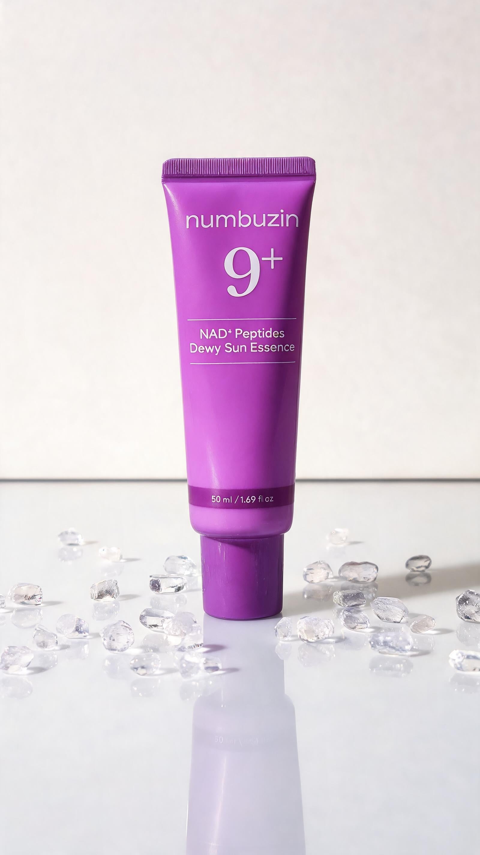 NUMBUZIN: No.9 NAD+ 9 Peptides Dewy Sun Essence SPF 50+ PA++++