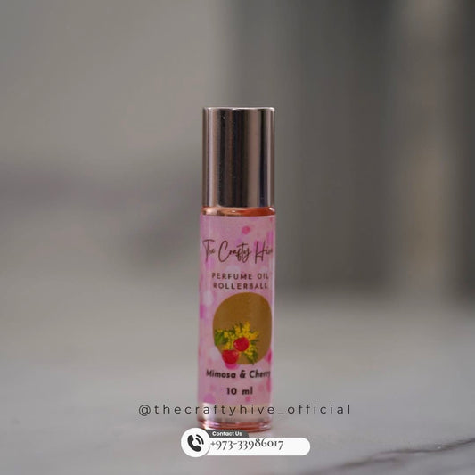 PERFUME OIL ROLLERBALL: Mimosa and Cherry