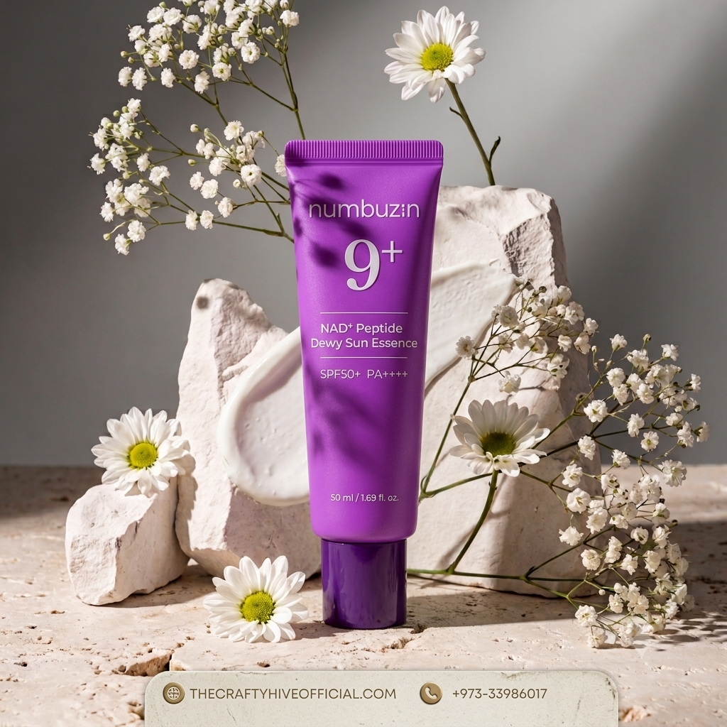 NUMBUZIN: No.9 NAD+ 9 Peptides Dewy Sun Essence SPF 50+ PA++++