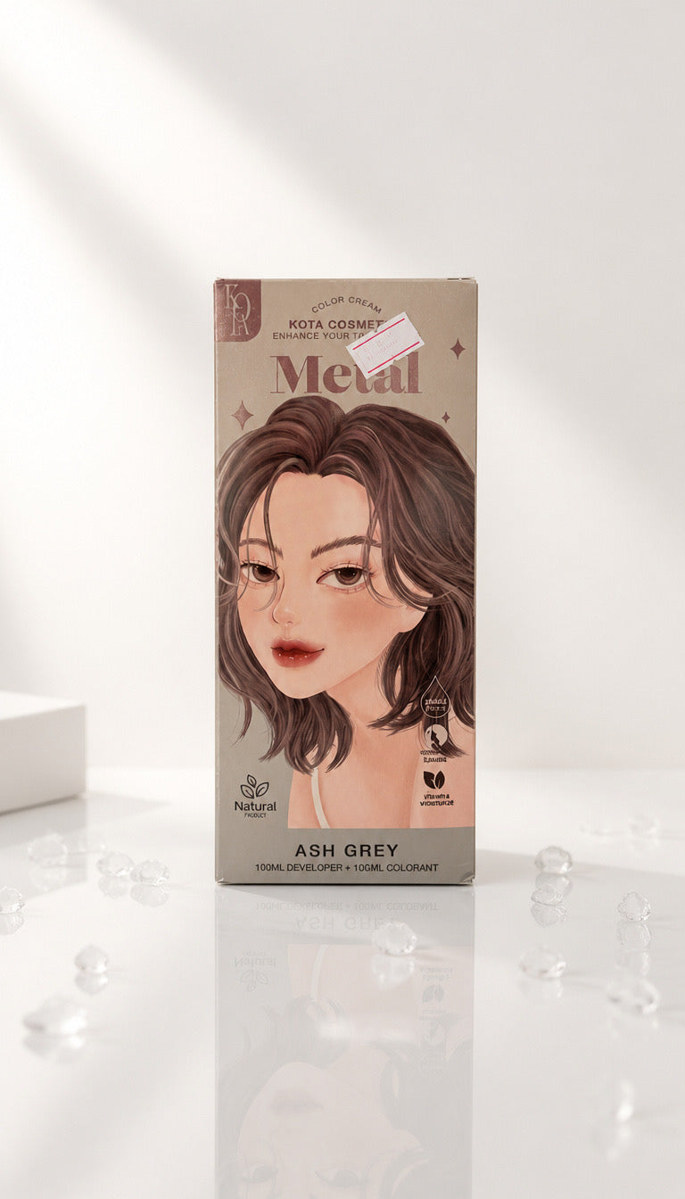 KOTA Hair Color: METAL- Ash Grey