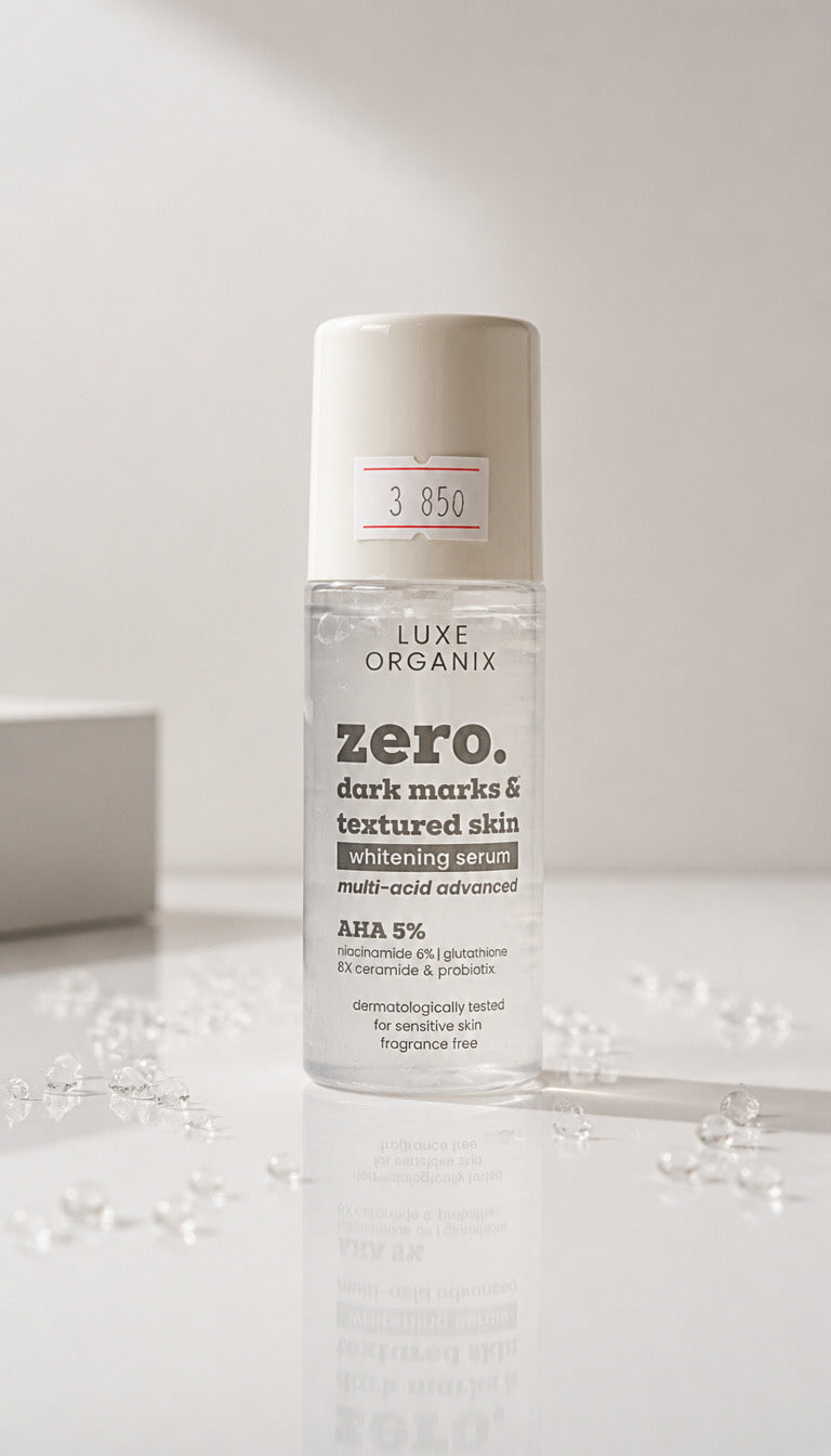 LUXE ORGANIX: Zero Dark Marks & Textured Skin Whitening Multi-Acid Serum Deodorant — Sensitive