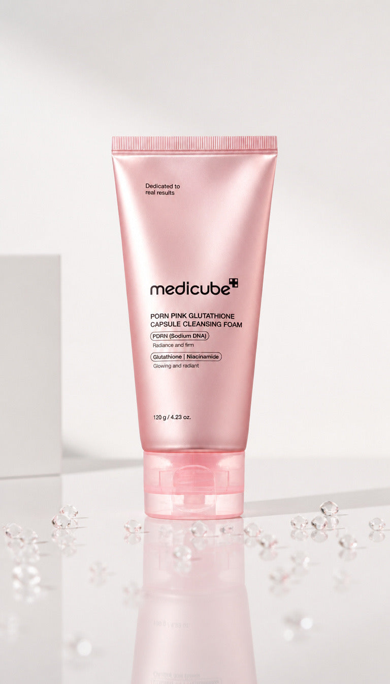 MEDICUBE: PDRN Pink Glutathione Capsule Foam Cleanser