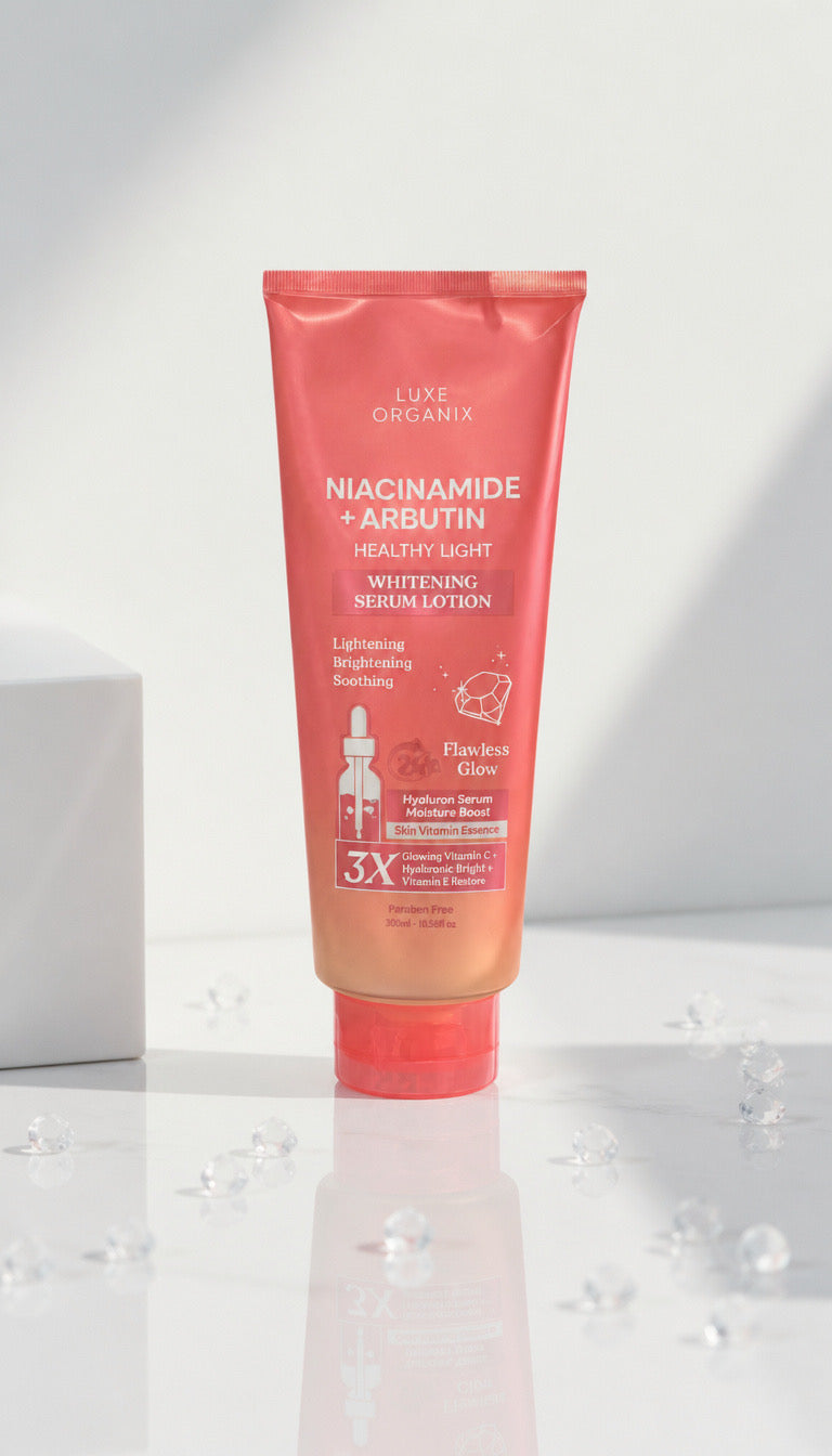 LUXE ORGANIX: Niacinamide + Arbutin Healthy Light Whitening Serum Lotion