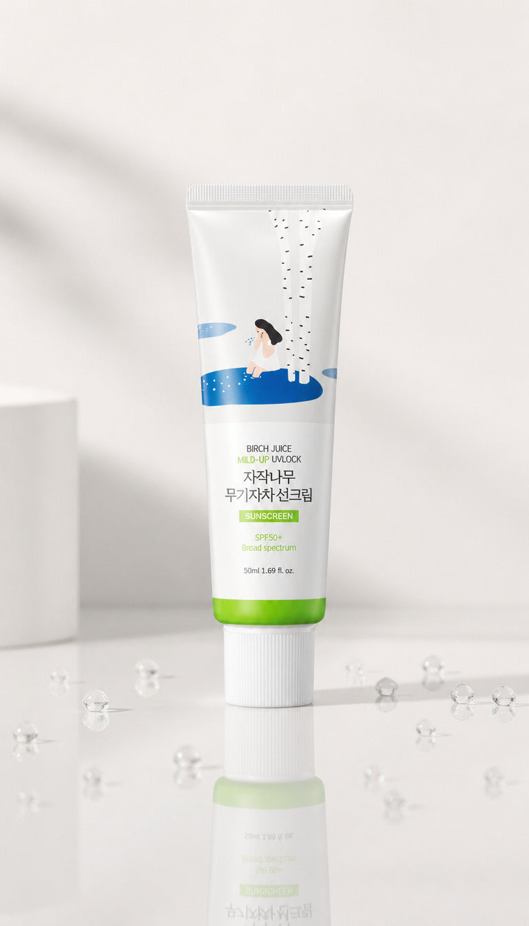 ROUND LAB: Birch Mild-Up Sunscreen SPF 50+