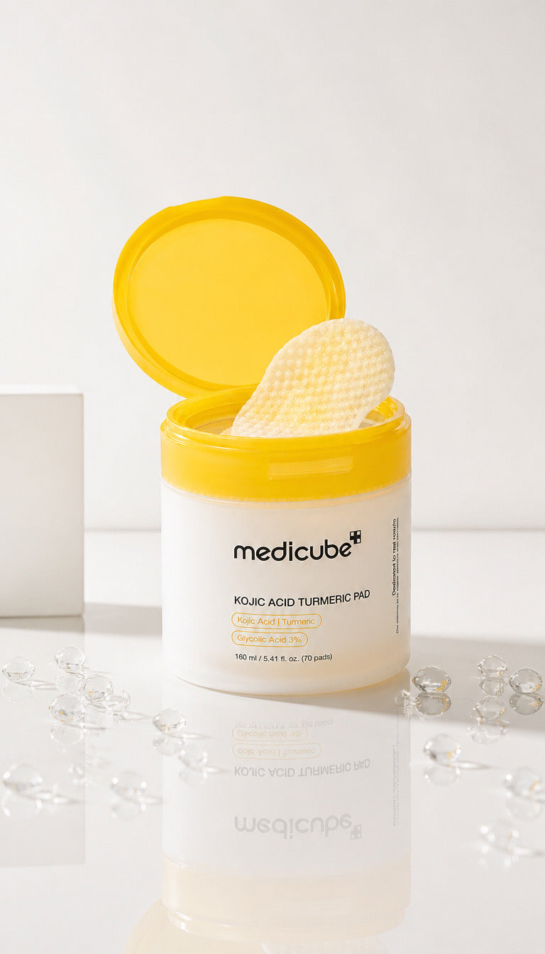 MEDICUBE: Kojic Acid Turmeric Peel Pads- 70 pads