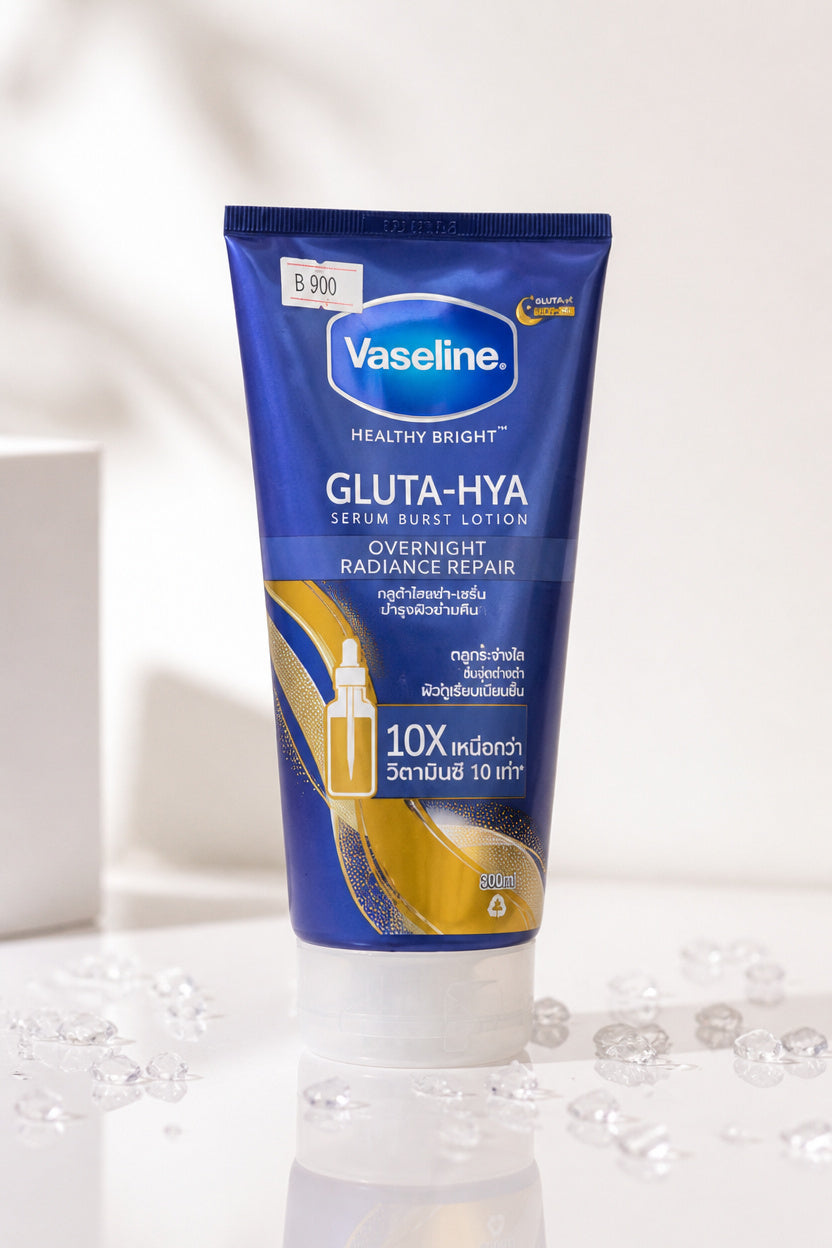VASELINE: Healthy Bright Gluta-Hya Serum Burst Lotion (Overnight Radiance Repair) 300ML