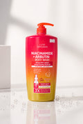 LUXE ORGANIX: Niacinamide + Arbutin Healthy Light Whitening Serum Perfume Infused Body Wash 1000g