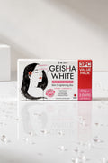 GEISHA WHITE: Classic Scar and Blemish Skin Brightening Bar. It is a 3-piece 65G